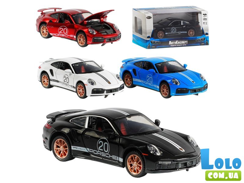 Машина металлическая Porsche, АвтоЕксперт (в ассортименте)