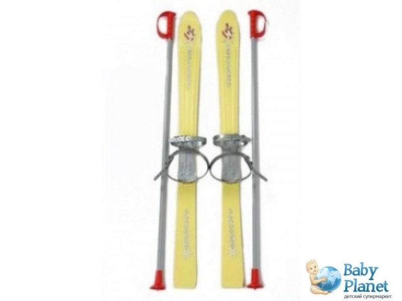Лыжи Plast Kon Baby Ski PP SAN-04-18 (жёлтые), 90 см