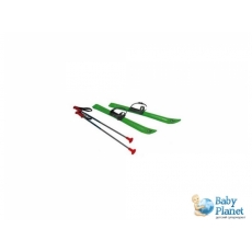 Лыжи Plast Kon Baby Ski PP SAN-04-10 (зеленые), 90 см