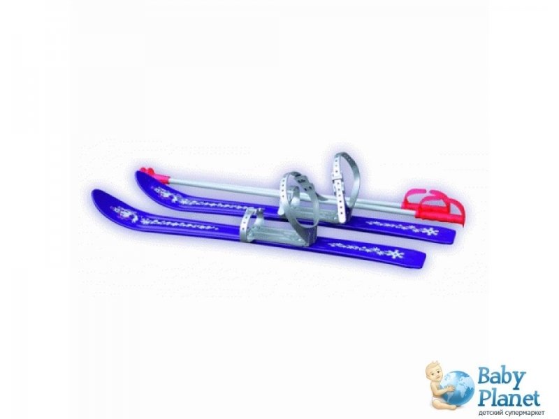 Лыжи Plast Kon Baby Ski PP SAN-04-17 (синие), 90 см