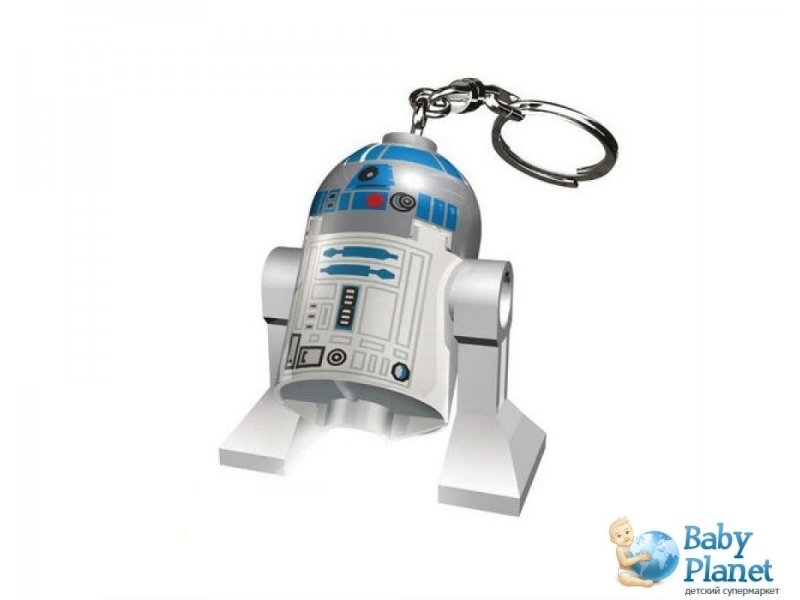 Брелок-фонарик Lego "Робот R2-D2" (LGL-KE21-BELL), с батарейкой
