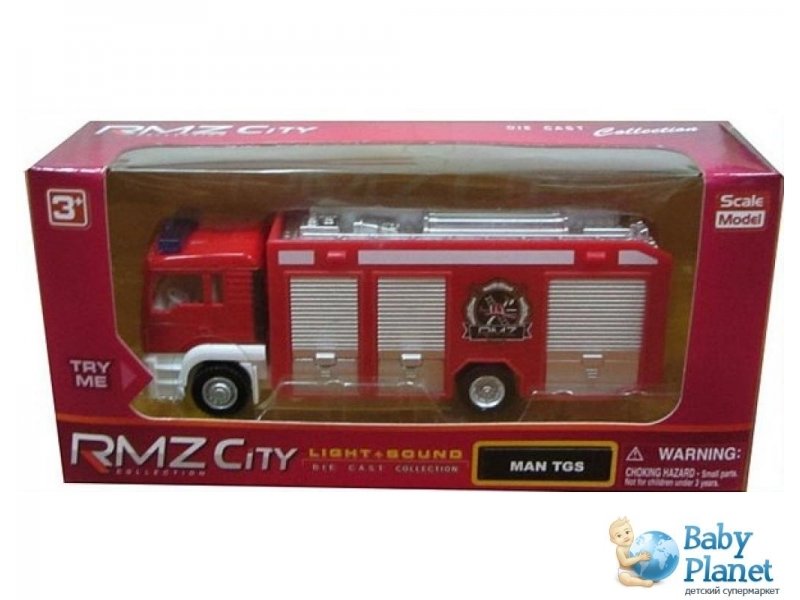 Машинка UniFortune Man Fire Engines "Пожарная" (164021)