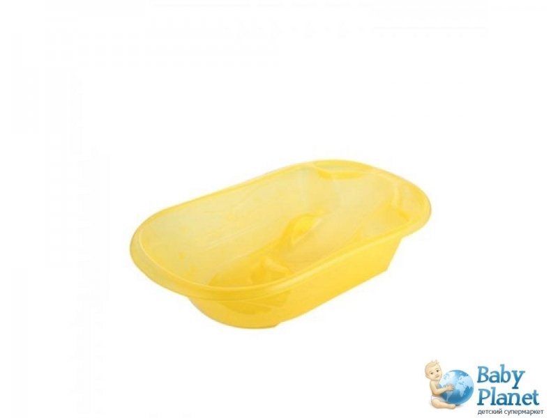 Ванночка анатомическая Mioo 007M (желтая), со сливом