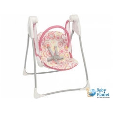 Кресло-качалка Graco Baby Delight Poppy 1H95POPE (белое с розовым)