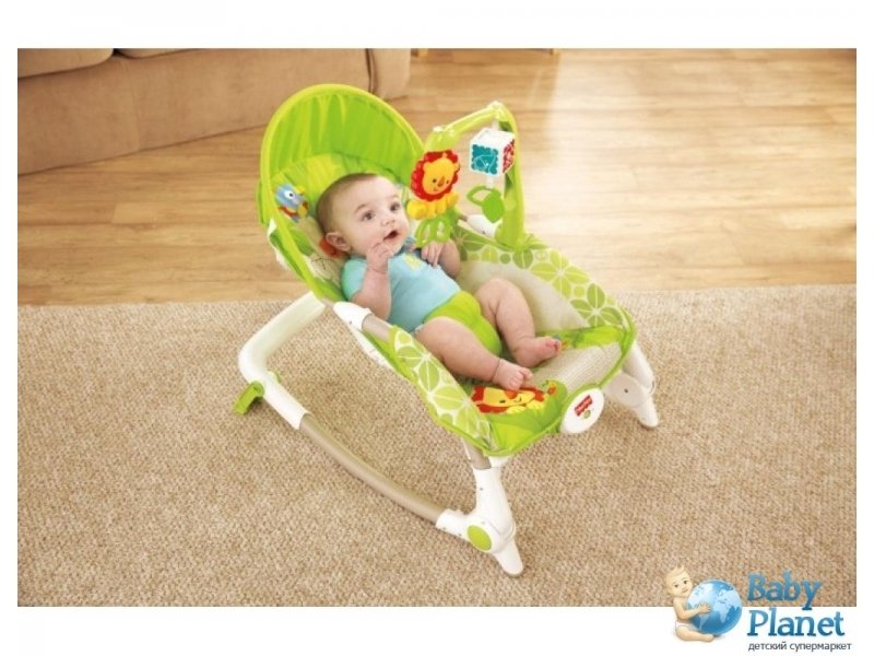 Кресло-качалка 3 в 1Fisher-Price Х7047 (зеленая)