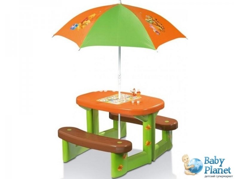 Стол для пикника с зонтиком Smoby "Winnie" (310466)