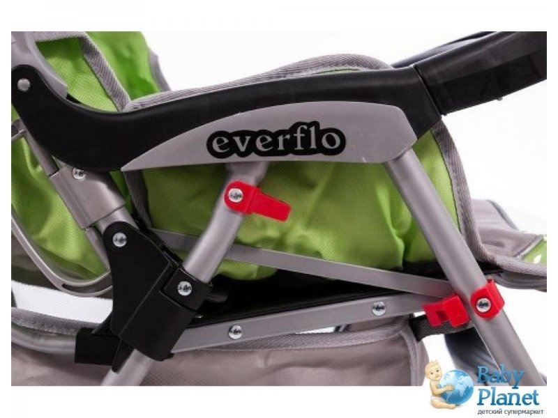 Прогулочная коляска Everflo E-301 10338 (зеленая с серым)
