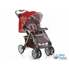 Прогулочная коляска Geoby C879CR-R351 (красная с серым)
