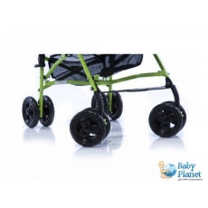 Прогулочная коляска Geoby D208-DR-F-R333 (черная с зеленым)