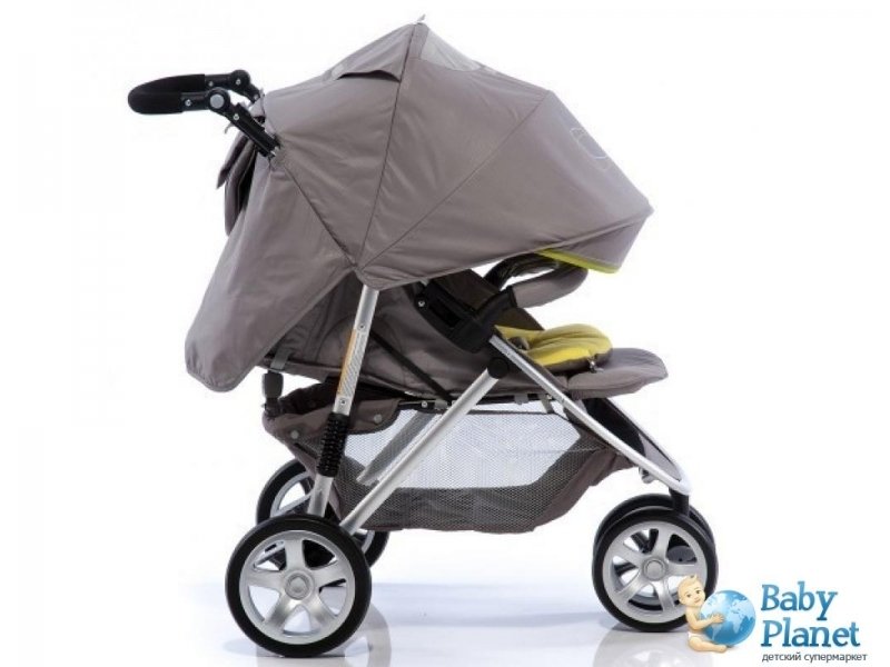 Прогулочная коляска Geoby C781R-RCHG (серая с зеленым)