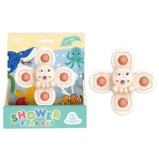 Погремушка-спиннер на присоске Осьминог