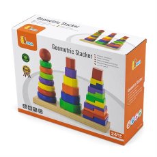 Набор деревянных пирамидок Три фигуры, Viga Toys