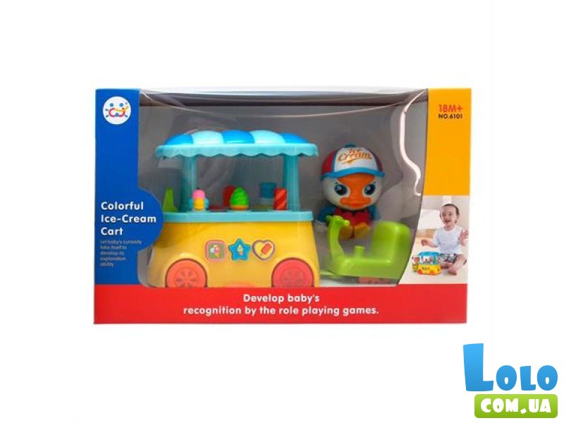 Развивающая музыкальная игрушка Утенок с мороженым, Huile Toys