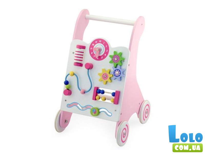 Ходунки-каталка с бизибордом, Viga Toys