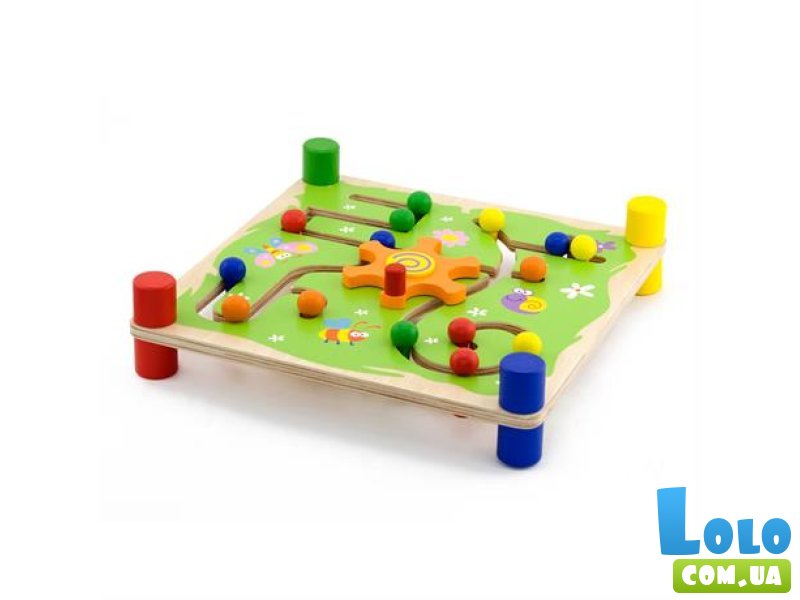 Деревянный лабиринт Шарики, Viga Toys