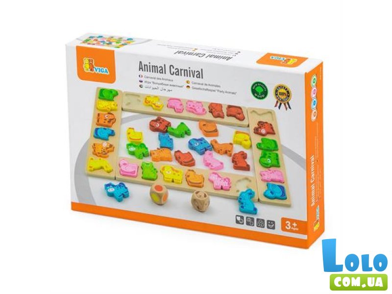 Настольная игра Карнавал животных, Viga Toys