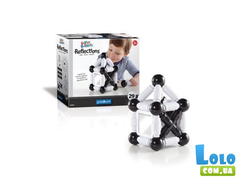 Магнитный конструктор Better Builders Reflections, Guidecraft (G8315), 29 дет.