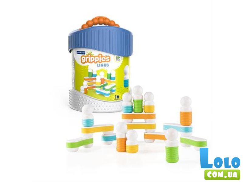 Магнитный конструктор Grippies Links, Guidecraft (G8317), 16 дет.