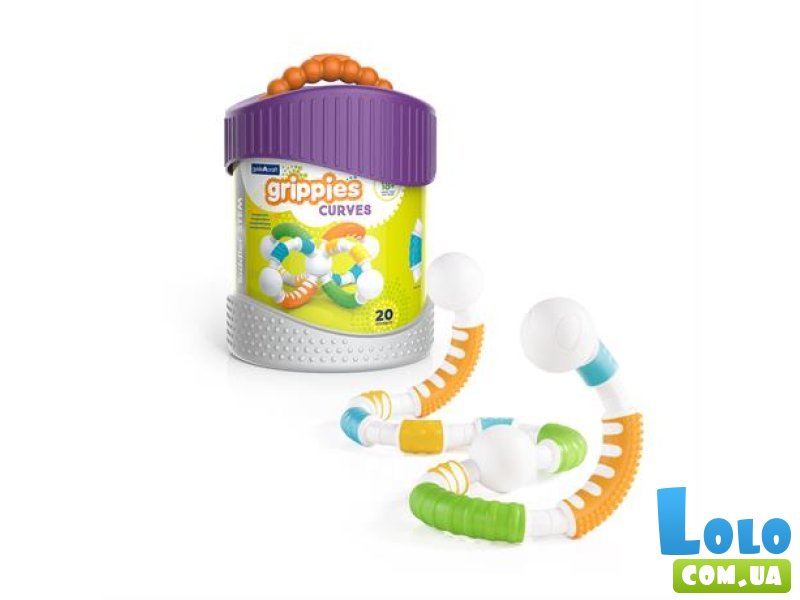Магнитный конструктор Grippies Curves, Guidecraft (G8319), 20 дет.