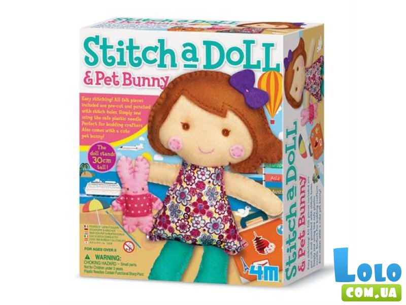 Набор для шитья Кукла с кроликом, 4M
