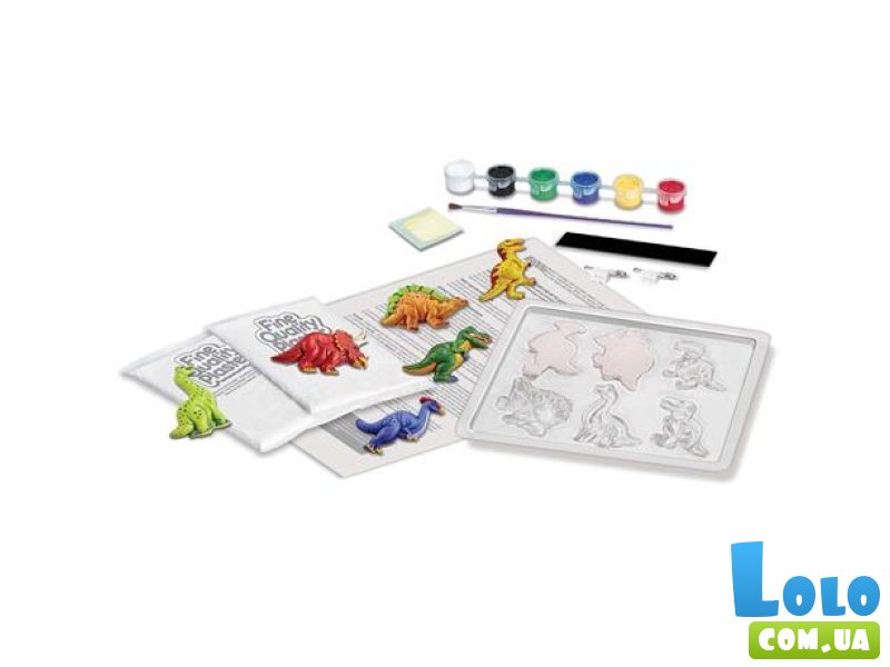 Набор для создания магнитов из гипса Динозавры, 4M