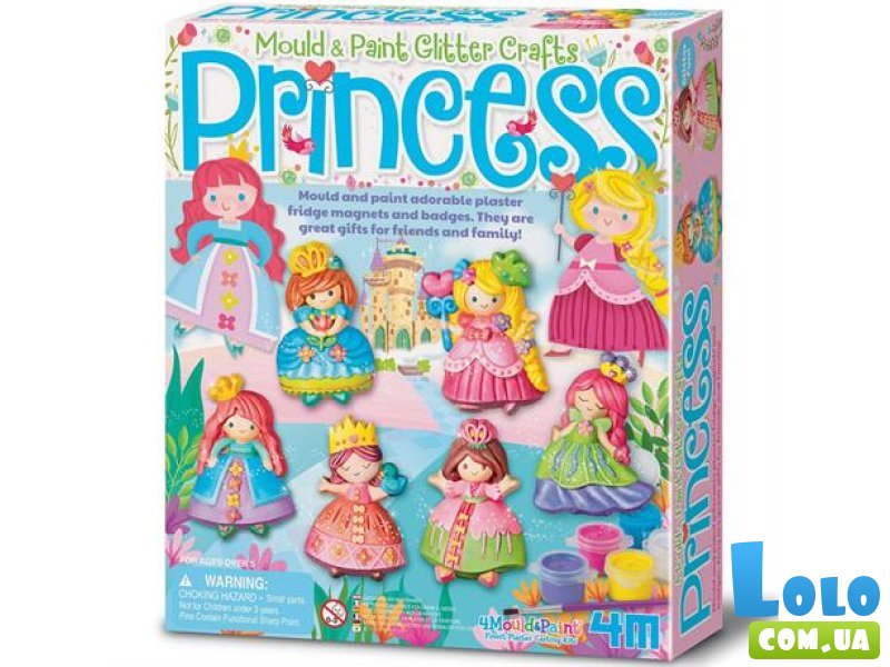 Набор для создания магнитов из гипса Принцессы, 4M