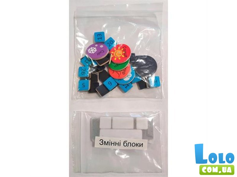 Магнитный календарь с часами, Viga Toys (укр.)