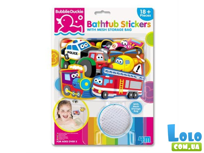 Наклейки в ванную Транспорт, 4M