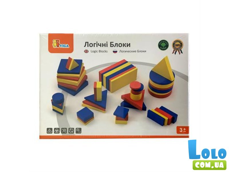 Набор для обучения Логические блоки Дьенеша, Viga Toys
