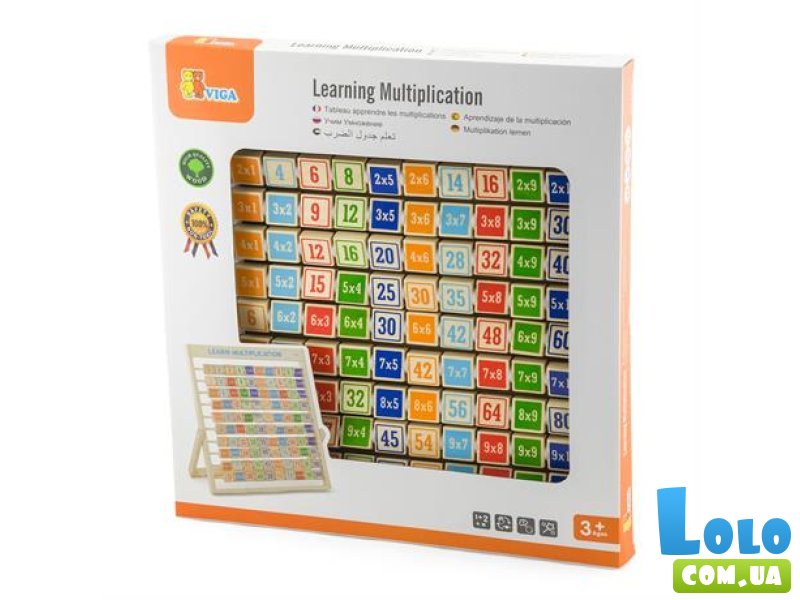 Деревянная игра Изучаем умножение, Viga Toys