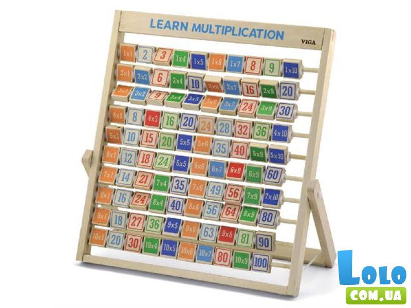 Деревянная игра Изучаем умножение, Viga Toys