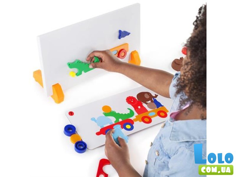 Набор магнитов Manipulatives Поезд со зверьками, Guidecraft