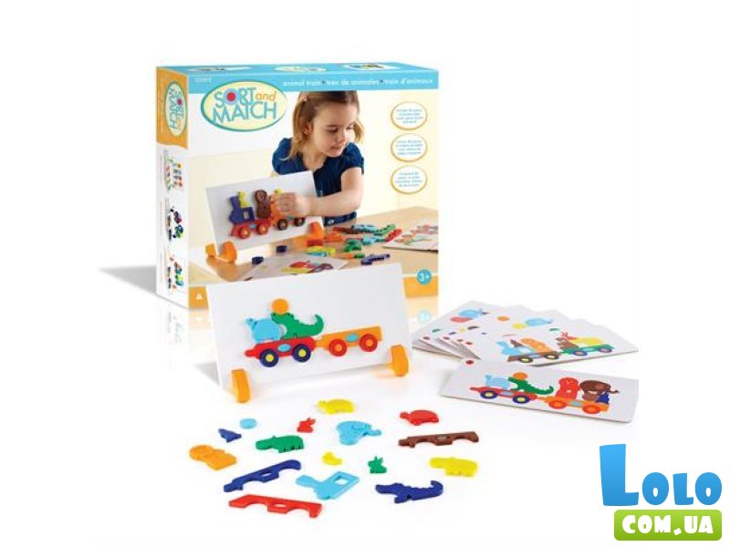 Набор магнитов Manipulatives Поезд со зверьками, Guidecraft