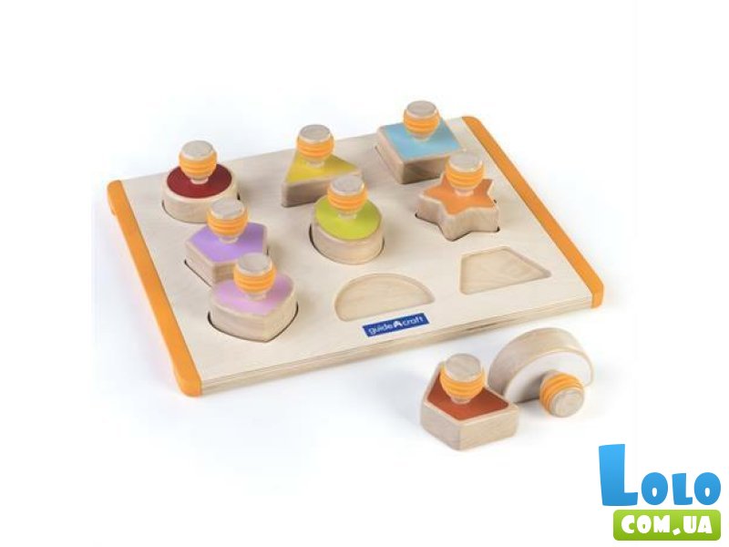 Рамка-вкладыш Manipulatives Формы с ручками, Guidecraft
