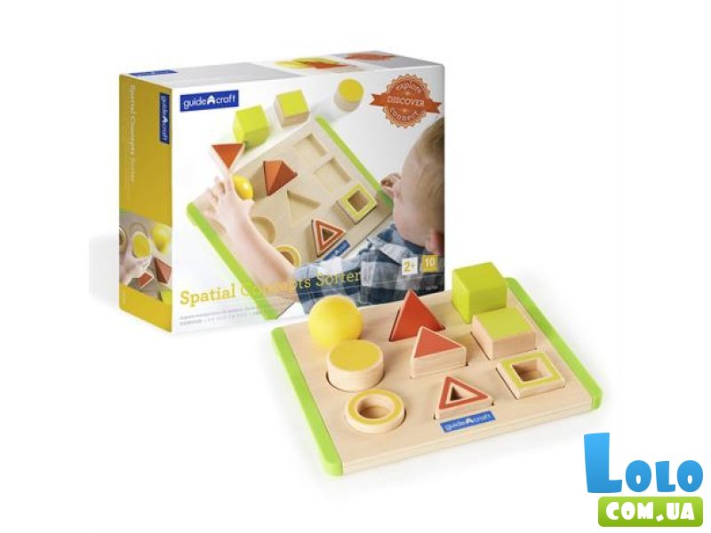 Деревянный сортер Manipulatives Фигуры в пространстве, Guidecraft