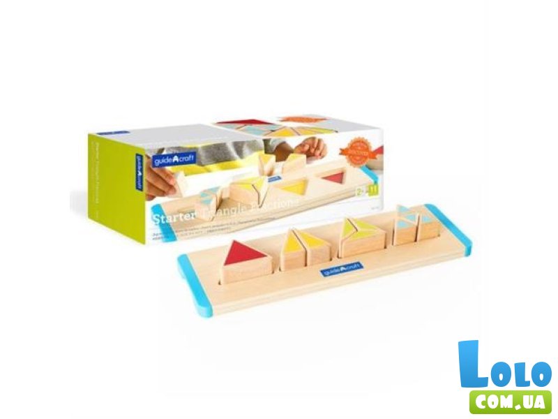 Деревянный пазл-сортер Части треугольника, Guidecraft