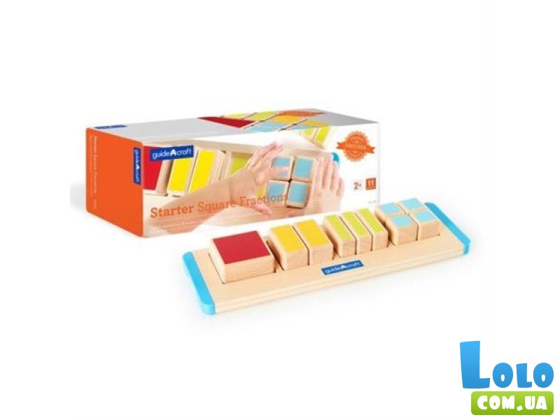 Деревянный пазл-сортер Части квадрата, Guidecraft