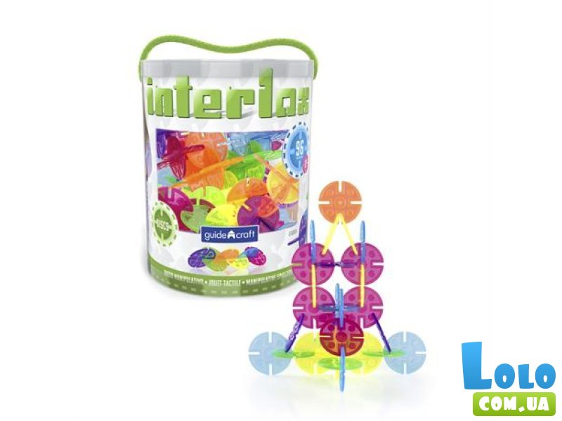 Конструктор Interlox Discs Диски, Guidecraft (G16834), 96 дет.