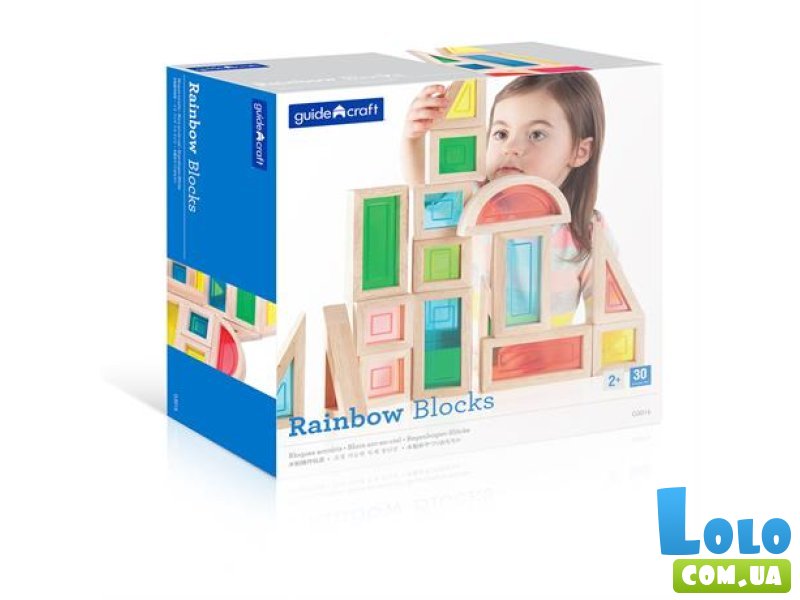 Кубики Block Play Большая радуга, Guidecraft