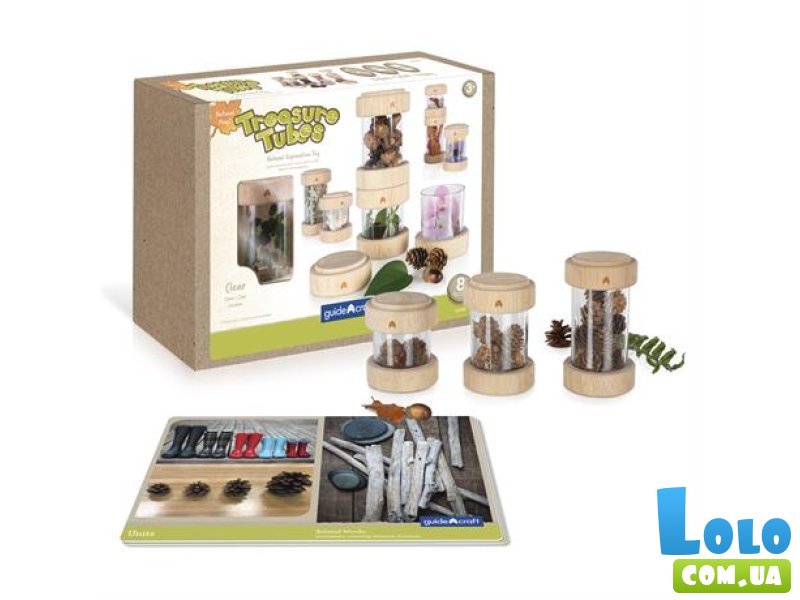 Игровой набор Natural Play Сокровища в прозрачных баночках, Guidecraft
