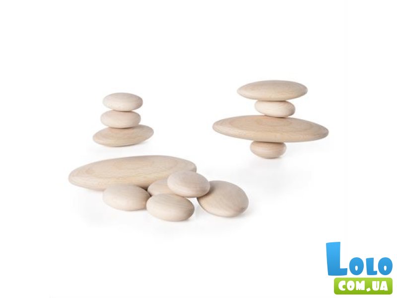 Деревянные блоки Округлые камни, Guidecraft