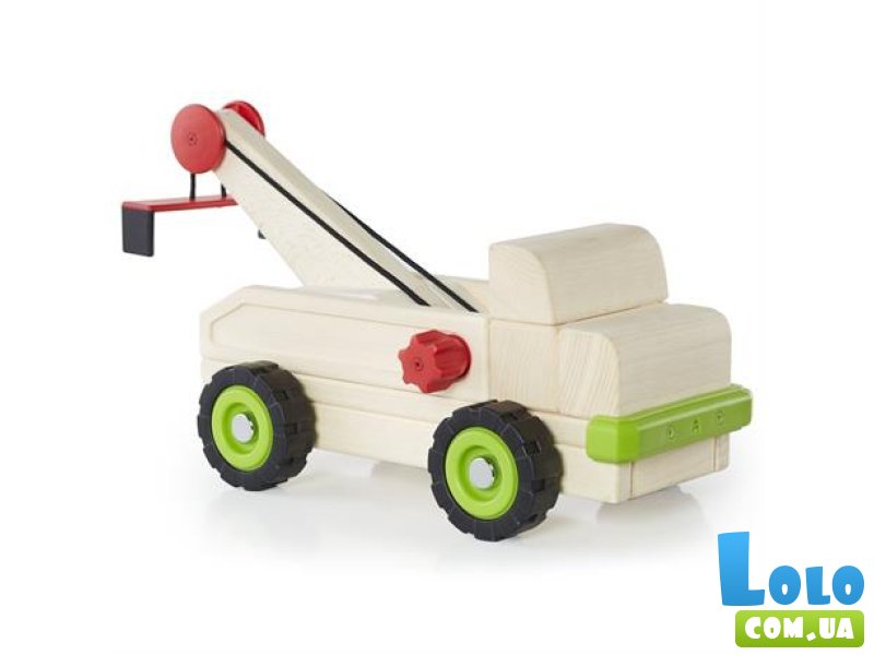 Машина деревянная большая Block Science Trucks Эвакуатор, Guidecraft