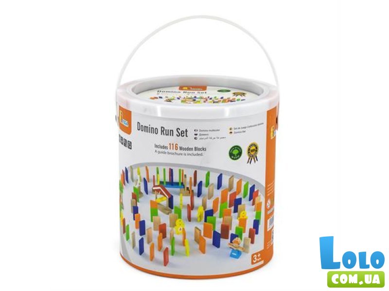 Конструктор Деревянное домино, Viga Toys (51620), 116 дет.