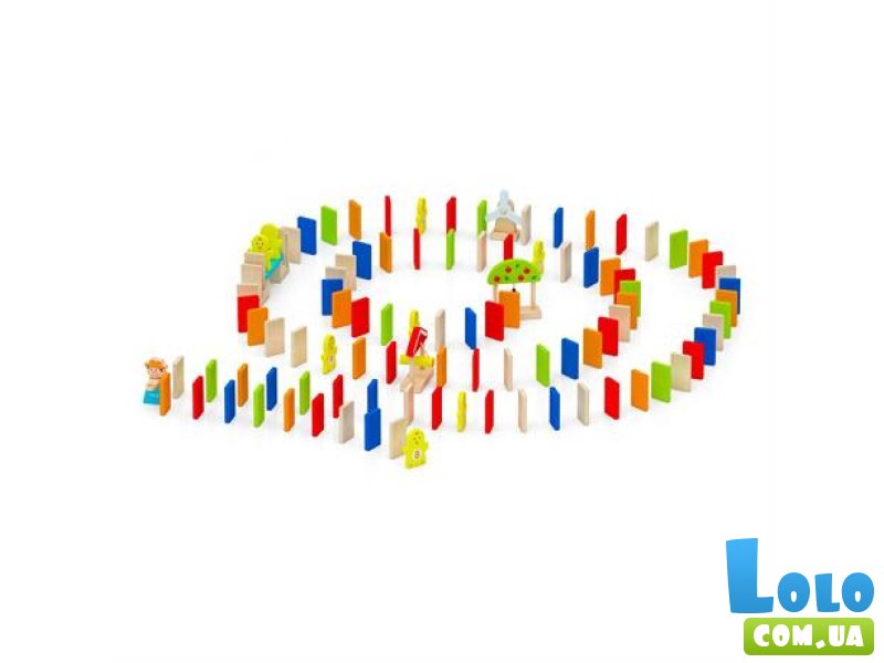 Конструктор Деревянное домино, Viga Toys (51620), 116 дет.