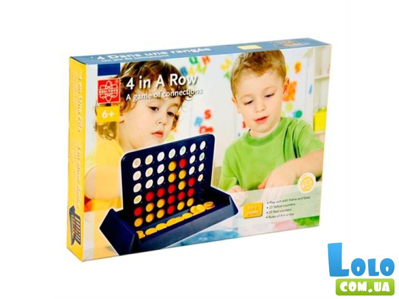 Настольная игра Четыре в ряд, Edu-Toys