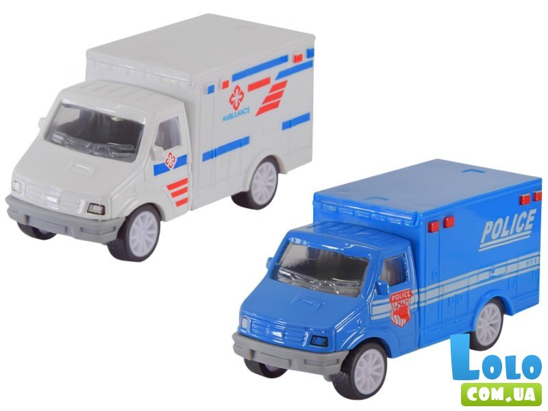 Машина металлическая Полиция, Автопром (в ассортименте)