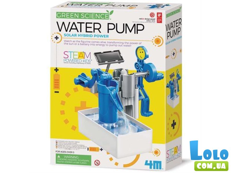 Набор для исследований Водяной насос на солнечной батарее, 4М