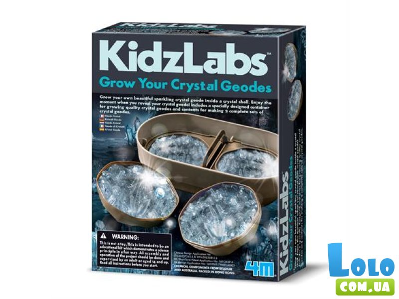 Набор для исследований Выращивание кристаллов Жеода, 4М