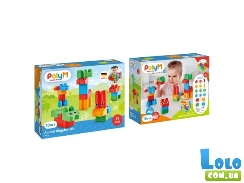 Конструктор Царство зверей, PolyM (760004), 31 дет.