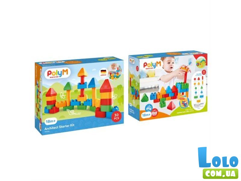 Конструктор Архитектор, PolyM (760005), 30 дет.